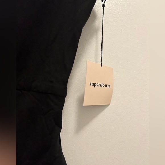 NWT Superdown x Revolve Black Fallon Mini Dress Sz XS $72 - Picture 6 of 7